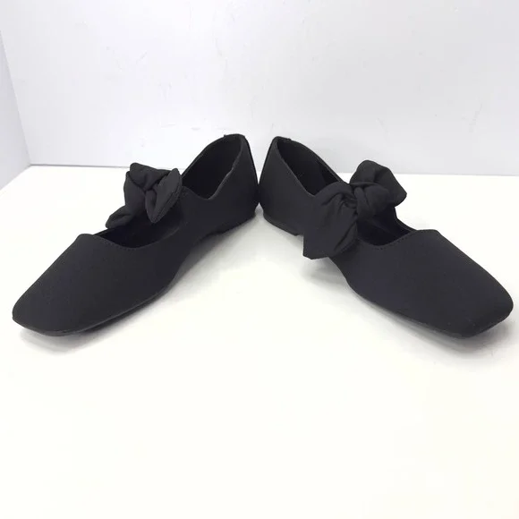Journee Collection Women's Seralinn Bow Mary Jane Flats Black Size 9 NWT/BOX - Picture 5 of 7